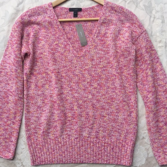 J. Crew Sweaters - J. Crew  Tweed Cotton-Blend Sweater.18269